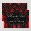 Search for gothic save the dates Red and black