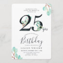 Search for twenty five birthday invitations 25th