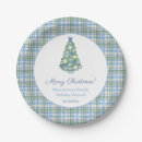 Search for blue christmas plates Elegant