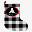 Search for black bear christmas stockings Buffalo plaid
