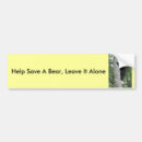 Search for wild bears bumper stickers Wildlife