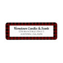 Search for candle return address labels Rustic