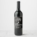 Search for 50 and fabulous wine labels Gold glitter