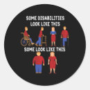 Search for invisible disabilities stickers Awareness