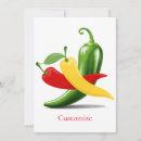 Search for chili pepper invitations Red