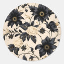 Search for flower pattern stickers Black