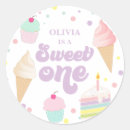 Search for cupcake 1st birthday stickers Pink