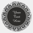 Search for hand drawn flower stickers Black and white