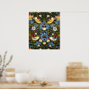 Search for vintage wallpaper pattern posters Strawberry thief