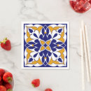 Search for blue tile napkins Bohemian