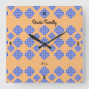 Search for light blue clocks Blue and white