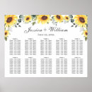 Search for sunflower wedding seating charts Watercolor