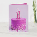 Search for 1 year old birthday cards Pink