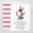 Search for wine anniversary invitations Red