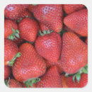 Search for fresh strawberries stickers Red