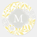 Search for pretty yellow monogram stickers Colourful