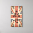 Search for keep calm canvas prints British