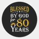 Search for 80 years stickers 80th birthday celebration