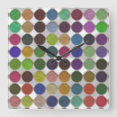 Search for paint palette clocks Colourful
