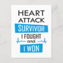Search for attackers postcards Heart attack