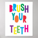Search for children brushing teeth posters Hygiene
