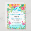 Search for pool bridal shower invitations Flamingos