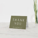 Search for olive green thank you cards Classic