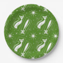 Search for christmas cat plates Green