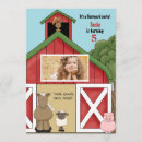 Search for barn birthday invitations Blue