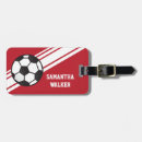 Search for soccer luggage tags Footballer