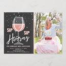 Search for sip sip hooray invitations Pink