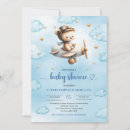 Search for airplane baby boy shower invitations For kids