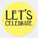 Search for lets celebrate stickers Black
