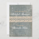Search for denim and lace invitations Vintage