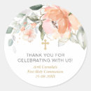 Search for first communion stickers Baptism thank you