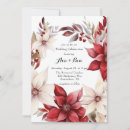Search for poinsettia wedding invitations White