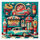 Search for 50s diner posters Neon