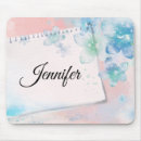 Search for pink background mouse mats Watercolor