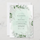 Search for mint green invitations Greenery