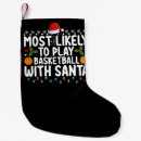 Search for basketball christmas stockings Santa