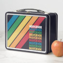 Search for retro rainbow lunch boxes Psychedelic