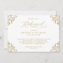 Search for vintage rehearsal dinner invitations Gold