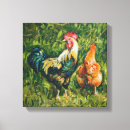 Search for rooster chicken canvas prints Chickens