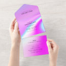 Search for holographic invitations Purple