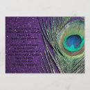 Search for purple peacock wedding invitations Elegant