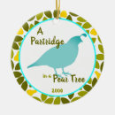 Search for partridge in a pear christmas tree decorations Green