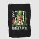 Search for shamrock golf towels Leprechaun