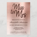Search for metallic bridal shower invitations Girly