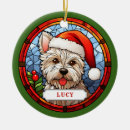 Search for westie christmas tree decorations Santa