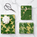 Search for green glitter wrapping paper Irish